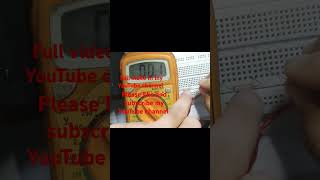 How to Test a Zener Diode Quick and Easy Method zener voltage Zener Diode Test Shorts [upl. by Nauqas]