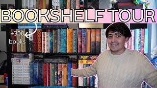 BOOKSHELF TOUR 2023  300 books  Bookish Advent Calendar Day 24 [upl. by Eirrol]