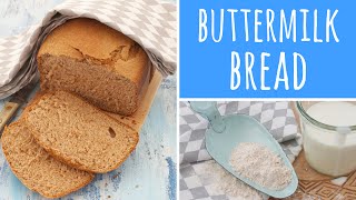 Buttermilk Wholemeal Spelt Bread Reicpe  bread maker  bread machine  Recipe Diary [upl. by Laina]