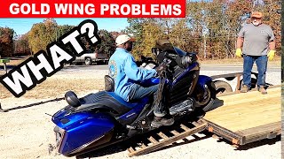 Gold Wing Problems Oh No  A Really Bad Day Part 1 of 2 [upl. by Orlov]