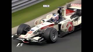 Hungaroring 2006 F1 GP Finish AI Upscaled [upl. by Labanna176]