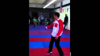 Earnie Reyes jr kicking free style Hugoton ks teen Ninja Turtles [upl. by Valerian810]