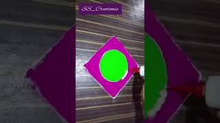 Latest Rangoli Designs  Rangoli for beginners shorts rangoli rangolishorts rangolivideo [upl. by Enial865]