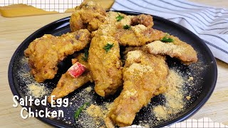 Try this easy way to cook Salted Egg Chicken Wings Easy Chicken Recipe  Chicken Wings Recipes [upl. by Stannfield]