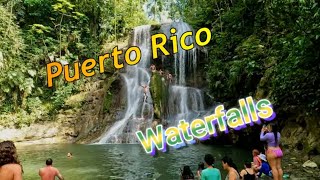 Puerto Rico Gozalandia Waterfall  Jumping  Drone  Jungle Hiking [upl. by Ihskaneem]