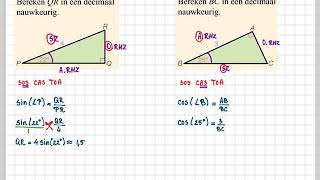 3havo 73 B  3vwo 74 B  Zijden berekenen [upl. by Punke]