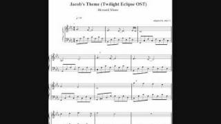 Jacobs Theme Twilight Eclipse OST  Howard Shore  SHEETS [upl. by Enomis]