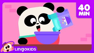 SHARING IS CARING 💚🐼  Elliots Favorite Songs for Kids  Lingokids [upl. by Osnofla]