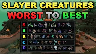 Slayer Creatures Ranked Worst to Best RuneScape 3 [upl. by Hacker]