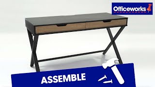 Otto Lindenberg Woodgrain Desk 1400mm Assembly [upl. by Hyacinthe492]