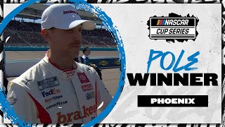 Denny Hamlin wins third career Phoenix Cup Series pole for Sundays race [upl. by Troth]