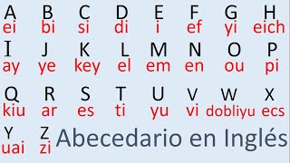 Abecedario en Inglés Alfabeto en Inglés  Alphabet in English [upl. by Reniti]