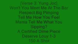 Tpain ft Young joc  buy you a drank lyrics [upl. by Earas]