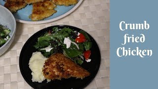 Crumb fried chicken Pan fried chicken recipe [upl. by Okimuy]