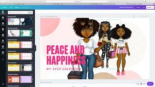 Creating Calendars In Canva [upl. by Tenaj586]