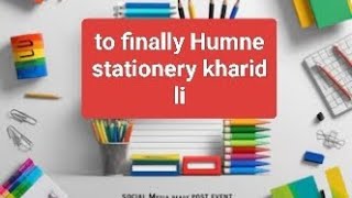 finally humne stationery kharid li🖊️📒stationery books cutebaby kabirisgod sharmafamilyvlog5957 [upl. by Wileen]