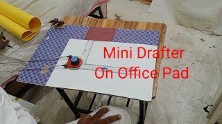 Mini Drafter on Office Pad  Use of Mini Drafter  Drawing Board  Engineering Graphics [upl. by Harragan]