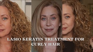 Removing Frizz from Curly Hair with Lasio Keratin Treatment [upl. by Celtic401]