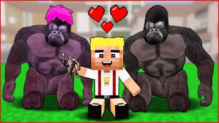 KİNG KONG AİLESİ EFEKANI SAHİPLENDİ 😍  Minecraft [upl. by Suolekcin]