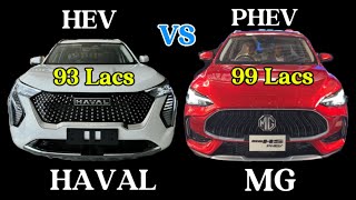 MG HS PHEV Vs Haval Jolion HEV 15 Hybrid  Comparison  Which one is Better mghs comparison [upl. by Lleoj612]