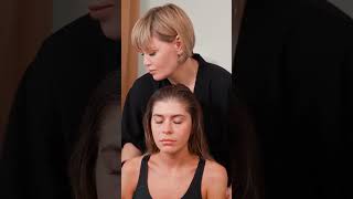 ASMR relaxing neck and facial massage for girl asmrmassage [upl. by Ynnej]