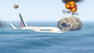 Cause of deadly Meteor shower los Santos flight crash in ocean  GTA 5 [upl. by Nalac]