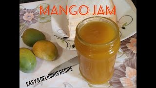 mango jam recipehow to make mango jam at homemango jam recipe in urdumango jam easy amp delicious [upl. by Arahsat]