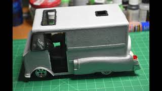 Cheech and Chong Scratch Built Fiberweed Van Model quotYescaquot [upl. by Carlye533]