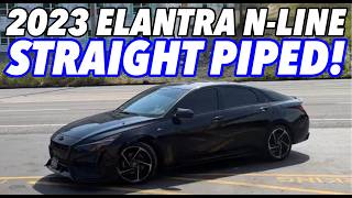 2023 Hyundai Elantra NLine 16L Turbo w STRAIGHT PIPES [upl. by Newol287]