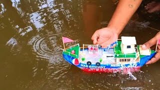 How to make mini boat with soda cans and othersk maker [upl. by Meridel]