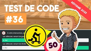 NOUVELLES QUESTIONS  Test code de la route 2023  Série 36  10 questions🚦 [upl. by Pagas]