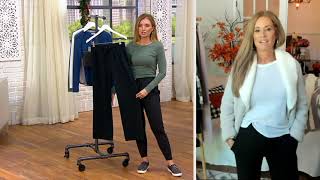 Barefoot Dreams Malibu Collection Luxe Lounge Wide Leg Pant on QVC [upl. by Nessi627]