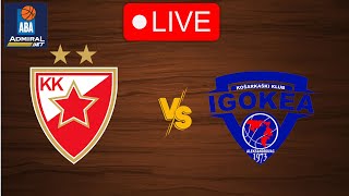 🔴 Live Crvena zvezda vs Igokea  Live Play By Play Scoreboard [upl. by Ymirej520]