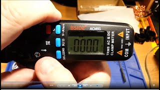 Clamp on Milliammeter R001Bside ACM91 Clamp on DMM Review [upl. by Morril]