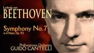 Beethoven Symphony No7 Cantelli STEREO rec 1956  II Allegretto [upl. by Jacquet952]