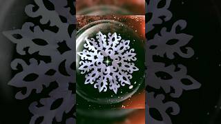 Snowflake v14❄️ paper craft snowflakes papercrafts christmas decoration easy ideas preschool [upl. by Bernstein]