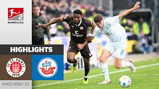 StPauli Takes The Lead In The Table  St Pauli  Rostock 10  Highlights  MD31  Bundesliga 2 [upl. by Naloc]