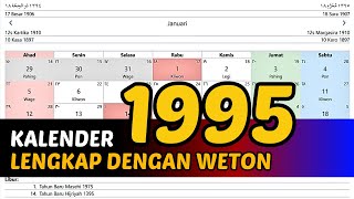 KALENDER 1995 LENGKAP DENGAN WETON [upl. by Deckert]