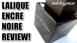 Encre Noire by Lalique Fragrance  Cologne Review [upl. by Aehcim361]