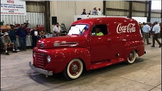 1949 Ford F1 Panel Delivery Coke Truck Sold Today on Iowa Collector Auction [upl. by Moore]