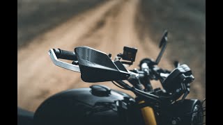 Barkbusters Handguards Install  TRIUMPH SCRAMBLER 1200 [upl. by Zebadiah]