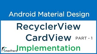 92 Android Recycler View with Card View example Implementation  Flexible ListView [upl. by Frerichs496]