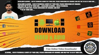 How to download any web sited video with any device  How to download for free video and audio 4k [upl. by Noyar]