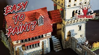 Painting the FORTIFIED MANOR from Games Workshop [upl. by Claiborne]