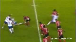 Mathieu Bastareaud huge charge vs Grenoble [upl. by Gnim]