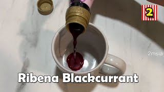 Ribena Blackcurrant Less Sweet Fruit Cordial Drink [upl. by Sucramel]