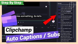 Create Auto Captions or Subtitles for Video  Clipchamp Tutorial [upl. by Flore]