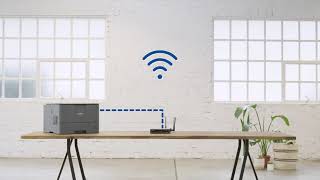 How to Connect and Setup a Brother Wireless Wi Fi Printer [upl. by Arela]