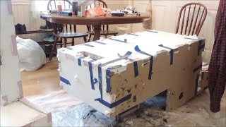 Foam Camper Range Cabinet Assembly Prepping and Skinning [upl. by Doris]