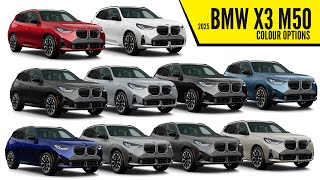 2025 BMW X3 M50  Color Options  Images  AUTOBICS [upl. by Barbe]